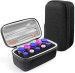 rangements réutilisables flacons médicaments violet rose bleu noir opaques pratique compact 10emplacements