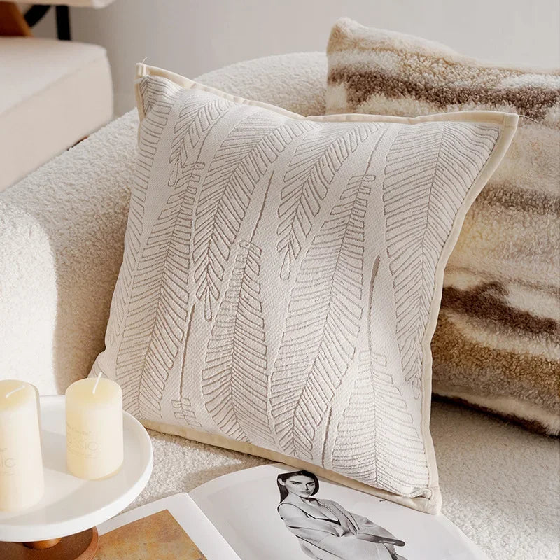 taies d'oreiller décoratives patchwork fleurs géométrique rayures moderne maison coton polyester