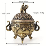 brûleur encens bronze spiderweb vintage censers couvercles pince cense setintérieur salon aromathérapie