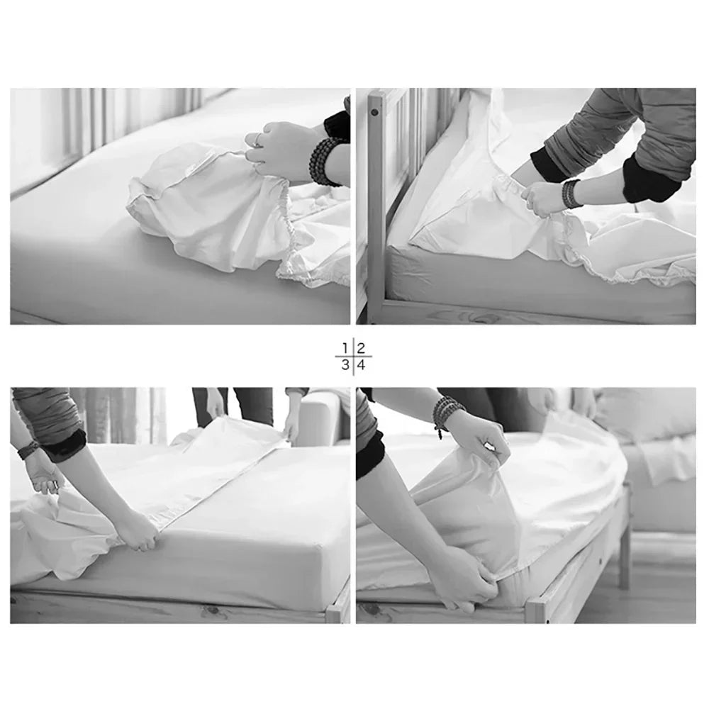 lit housse personnalisable blanc uni moderne digital printing adhésif double single king size