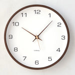 horloge murale bois naturel quartz minimaliste 10 pouces 12 pouces 14 pouces chambre salon