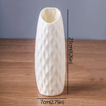 vase decoratif moderne bleu clair blanc rose texturé minimaliste table fleurs artificielles
