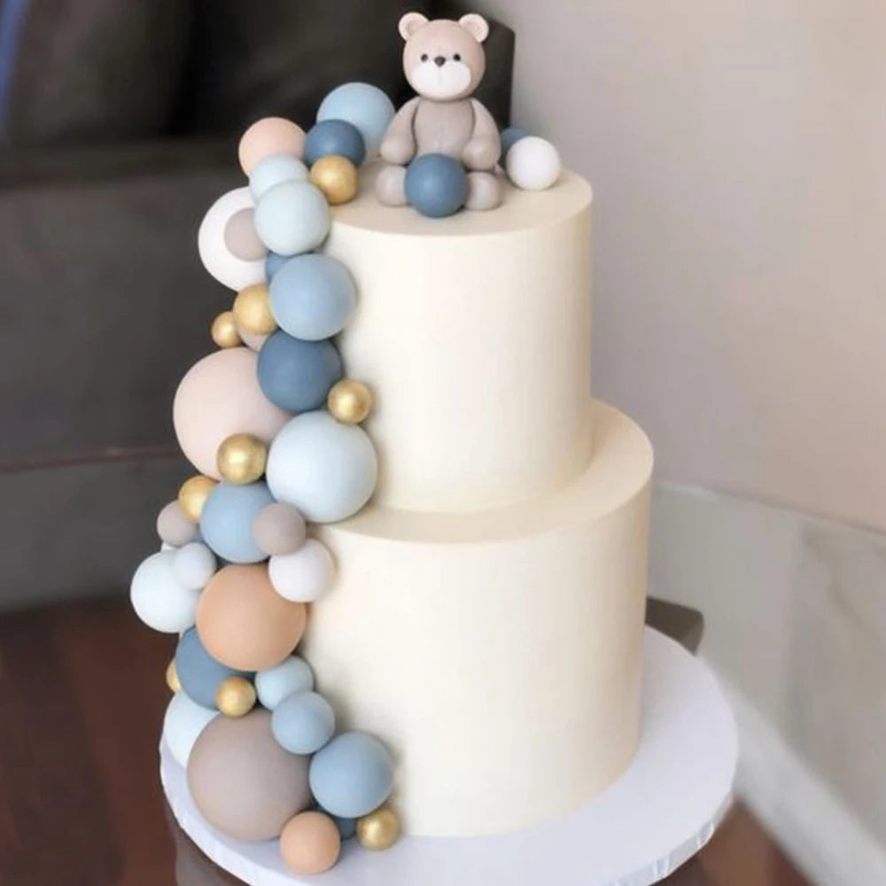 Set de 20 boules de gâteau en mousse tailles variées