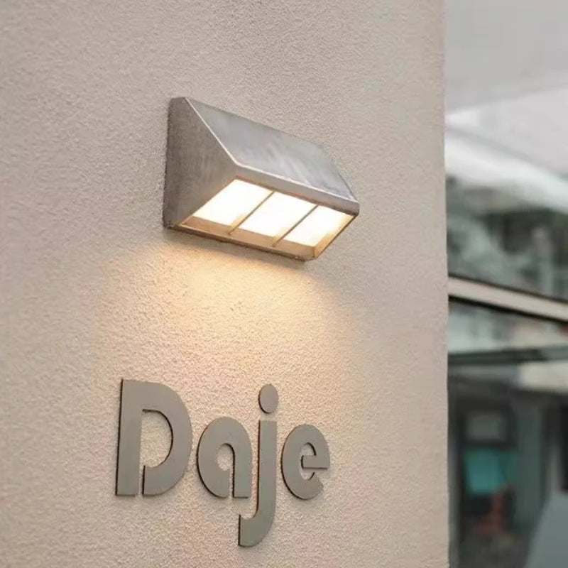 applique murale moderne argentée finition lisse imperméable led mur fixé 220v 110v 90 260v