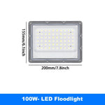 projecteur led gris moderne ip66 220v 50w 100w 200w 300w 500wextérieur