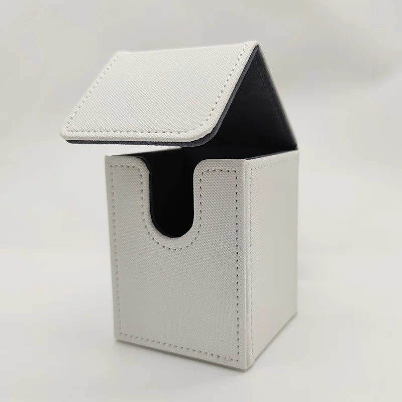 boîte rangement cartes jeu collection protection texturée moderne noir bleu rouge gris