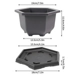 pot plante jardin extérieur marron moderne grille drainage fleurs succulentes bonsaï