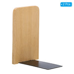 Set de 2 serre-livres en bois organisant des livres et magazines