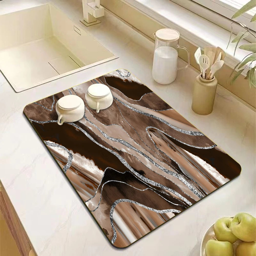 Tapis antiderapant moderne caoutchouc respectueux environnement cuisine salon antibacterien