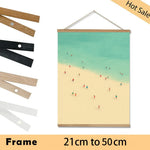 cadre mural bois moderne noir blanc 21cm 30cm 40cm 50cm texture rayé minimaliste