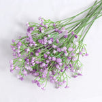 bouquet artificiel fleurs soie couleur bleu blanc rose jaune rouge violet