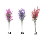 décoration intérieure moderne bouquet artificiel lavande violet rouge jaune vase minimaliste