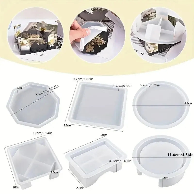 moules silicone sous verres deco minimaliste fleurs séchées marbre opaques noir blanc beige adhésif