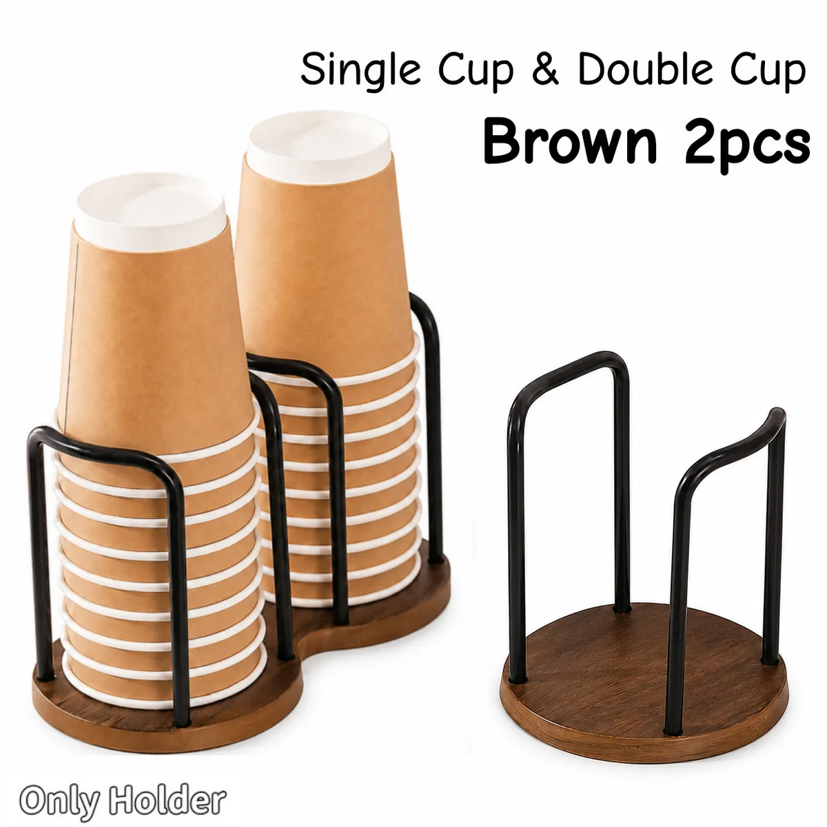 support tasses réutilisable moderne plastique imitation bois blanc tasses carton cuisine
