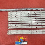 bandes led adhésives blanches rectangulaires perforées modernes éclairage chambre télévision
