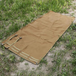 tapis pliable militaire tissu eva beige camouflage vert noir sangles poignée