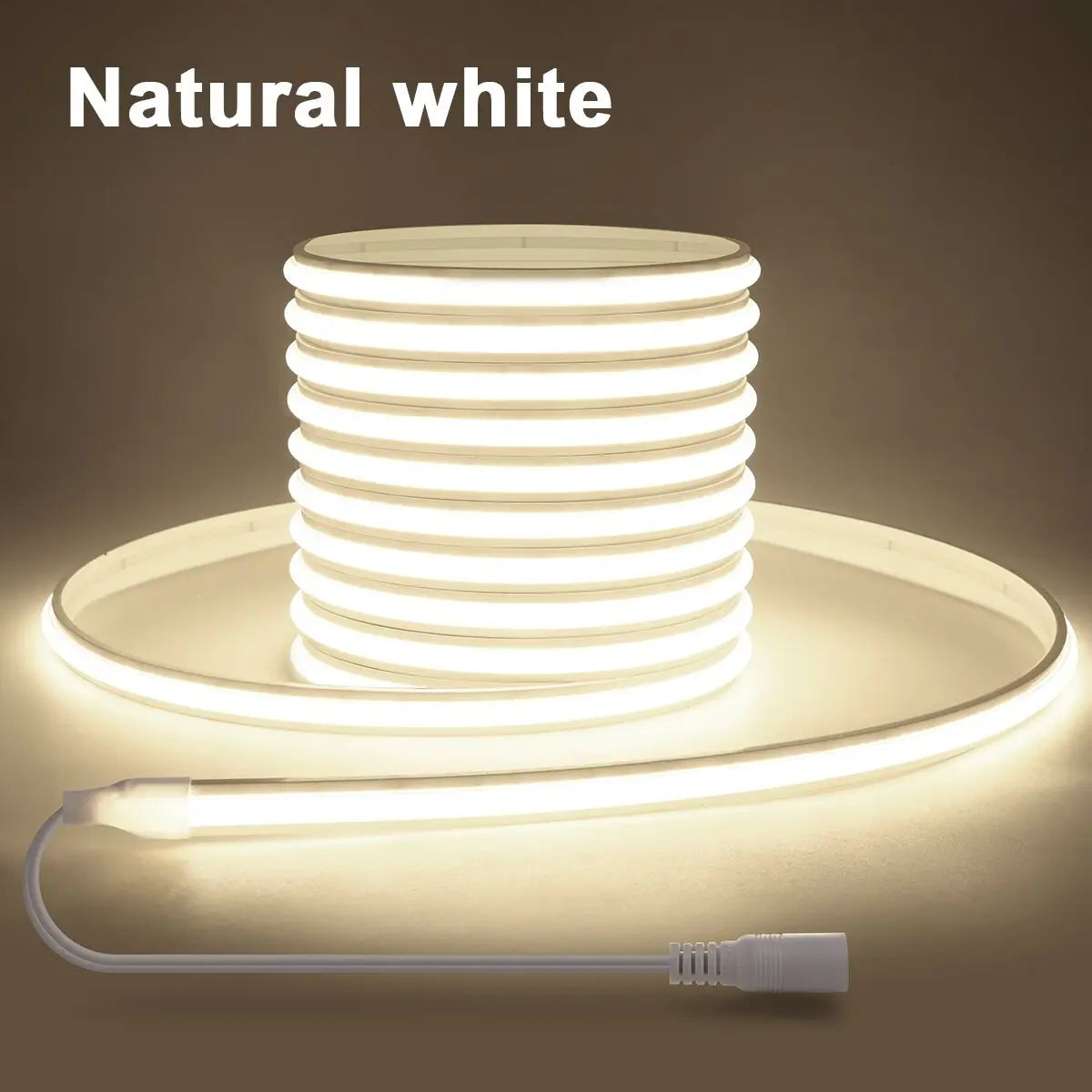 ruban led blanc moderne 180° ip65 adhésif auto alimenté 24v extérieur festive