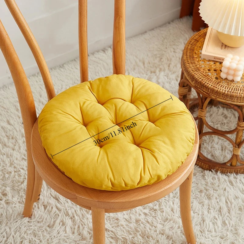 coussin rond antidérapant coton polyester couleur gris moderne øllets 30cm violet bleu marron jaune
