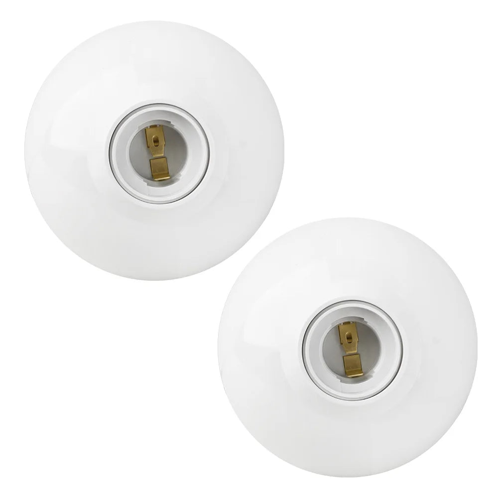 support ampoule led e27 blanc rond moderne fixation murale vis basse tension rohs lvd