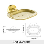 ensemble accessoires salle bain doré acier inoxydable porte serviette savon papier brosse