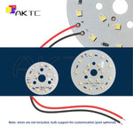 source led 12v 5w 7w smd2835 alu blanc chaud froid 48mm 65mm