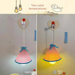 lampe pendante rouge blanche bleue carreaux pinocchio ours kirby chambre étudiant