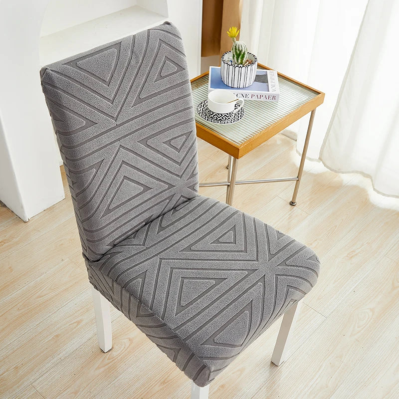 housse chaise moderne tissu extensible protecteur siège salle manger banquet
