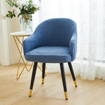 housse fauteuil moderne imprimé feuilles couleur gris orange vert élasthanne polyester amovible lavable