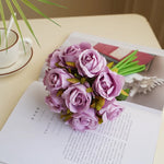 décoration intérieure bouquet roses artificielles mariage anniversaire baby shower minimaliste moderne