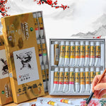 Peintures l'huile chinoises 12 18 24 36 couleurs 5ml 12ml aquarelle traditionnelle texture artistique