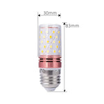 ampoule led transparente cuivre blanc carrés dorés 360° moderne e14 2700k 6500k 250 lumens