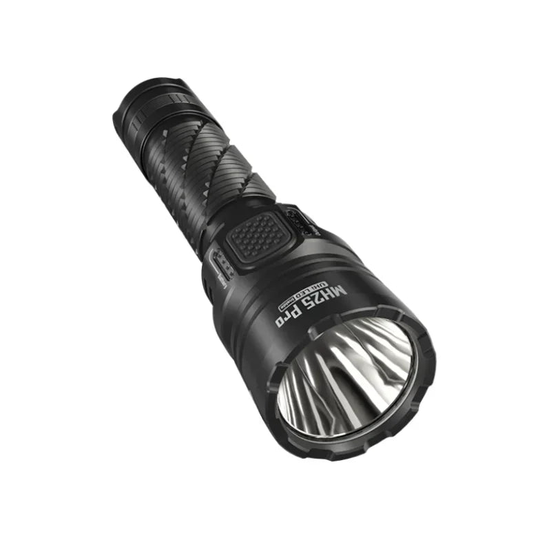 lampe poche rechargeable 3300 lumens 500m distance éclairage spirale aluminium