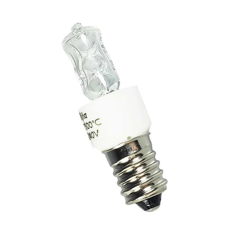 ampoules incandescence transparentes base blanche 25w 40w e14 haute temperature sèche lingre four micro