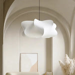 Suspension lumineuse moderne soie blanc ondulée salon 2000 82000 lumens 90 260V