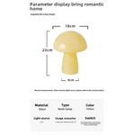 lampe table moderne jaune rayures blanches verre opalescent interrupteur tactile 220v