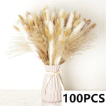 décoration maison bouquet fleurs séchées pampas bunny tail naturel rustique anniversaire mariage