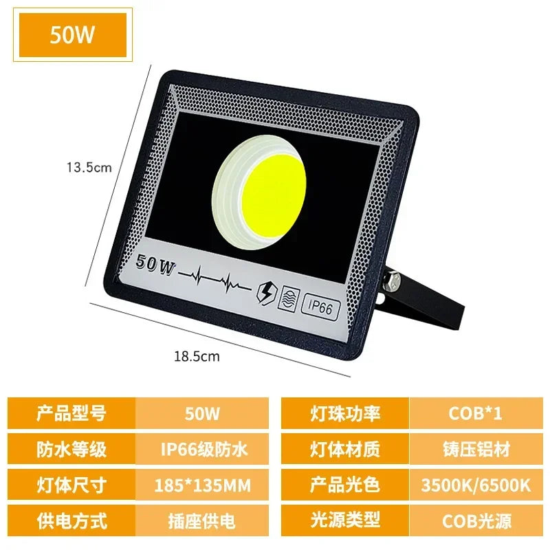projecteur led extérieur noir moderne grille hexagonale 249 2000 lumens ip66 waterproof vde ul