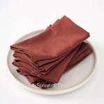 serviettes coton rose pâle minimaliste 40x40cm réutilisables table maison party