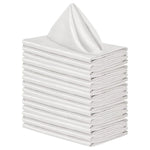 serviettes table pliées 30x30cm 6pièces couleurs unies moderne élégantes polyester coton bleu rose noir