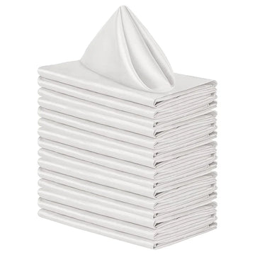 serviettes table pliées 30x30cm 6pièces couleurs unies moderne élégantes polyester coton bleu rose noir