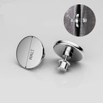 aimants magnétiques argentés modernes boutons rideaux sans clou détachables métal alliage aluminium accessoire