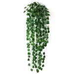 plantes artificielles suspendues arbre vert feuilles uniformes moderne decoration exterieure accrochée pot noir