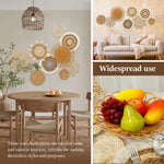 paniers décoratifs boho mur naturel spirales rayures géométriques chambre salon