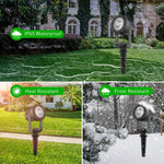 projecteur solaire led moderne noir ip65 résistant autoinstallation 2modes luminosité