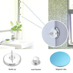clips magnétiques amovibles rideau argenté bleu rond lisse adhésif moderne guide