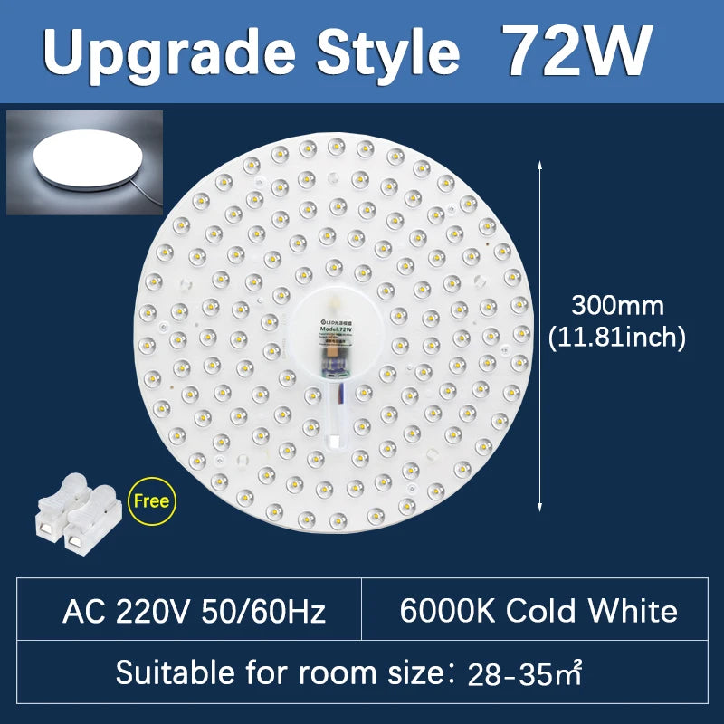 Panneau led plafonnier blanc moderne aimants 12w 18w 24w 36w 48w 72w