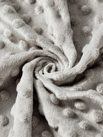 couverture bébé polyester gris rose bleu blanc boules polaire douce quatre saisons