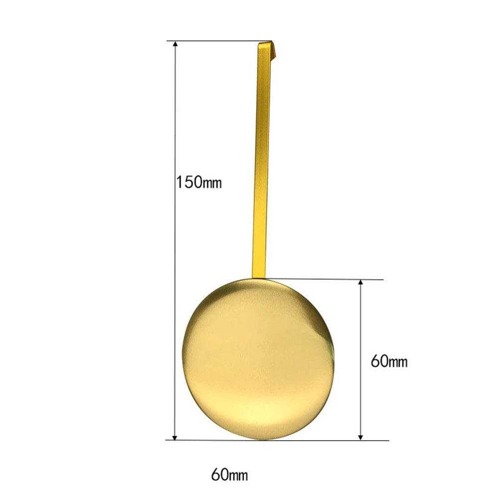 pendule mural doré classique 150mm 220mm horloge miroir décoratif lisse maison