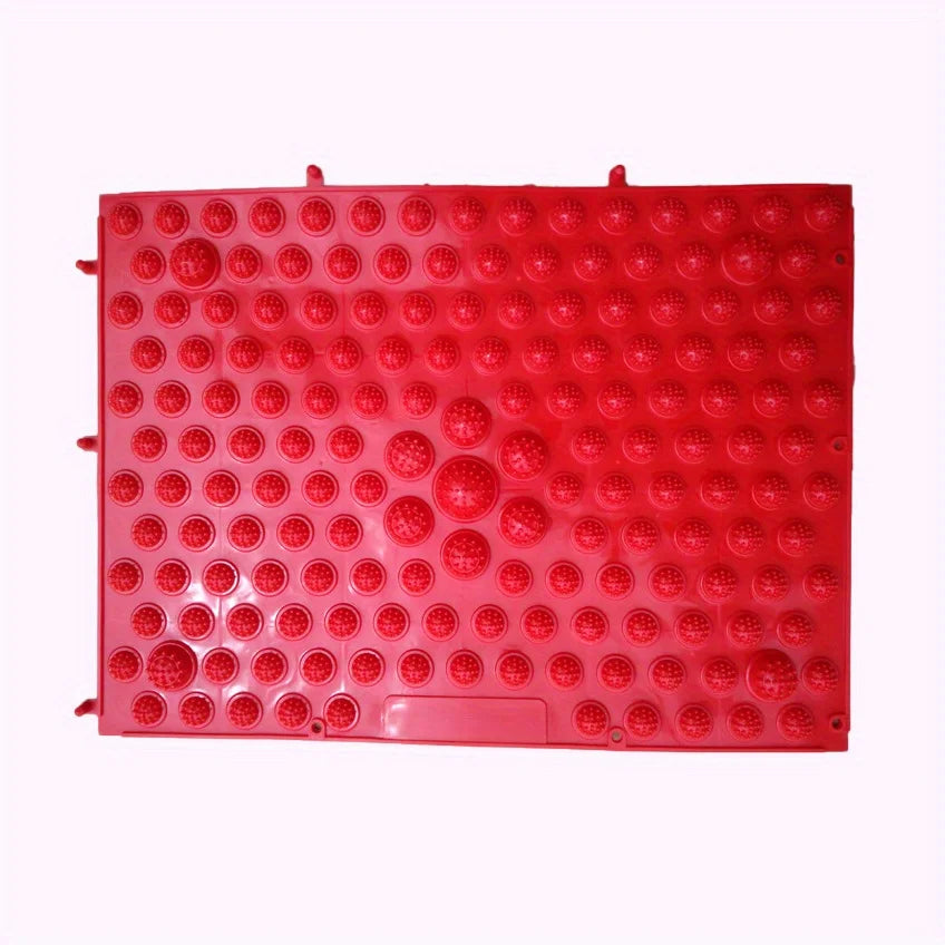 tapis massage pieds pointes bleu rouge jaune vert moderne relaxation acupuncturereflexologie