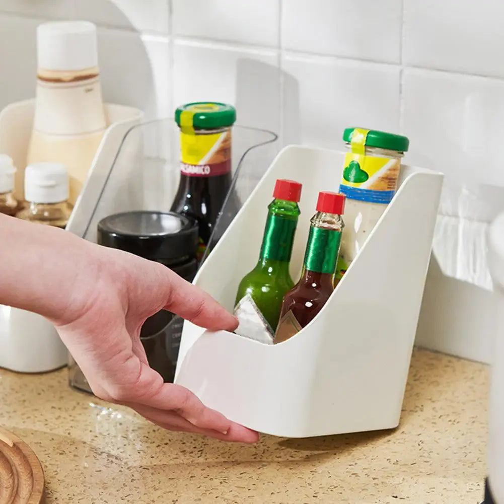 organisateur rangement moderne boîte stockage réfrigérateur boîte plastique réutilisable blanc minimaliste
